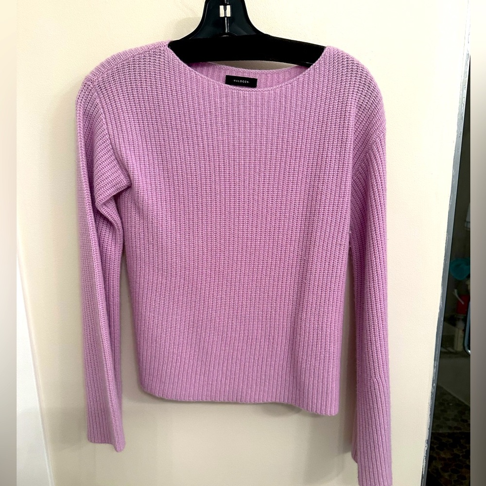 Halogen cashmere lilac sweater